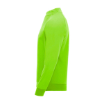 Children's long-sleeve sweatshirt with short zip, 200 g/m2, Roly neon green colour
