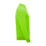 Children's long-sleeve sweatshirt with short zip, 200 g/m2, Roly neon green colour