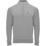 Children's long-sleeve sweatshirt with short zip, 200 g/m2, Roly screen printing view