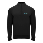 Children's long-sleeve sweatshirt with short zip, 200 g/m2, Roly main view