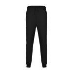 Kid's sports trousers in cotton & polyester, 280 g/m2, Roly black colour