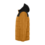 Children's padded polyester jacket with elasticated cuffs, Roly brown colour