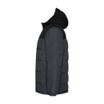 Children's padded polyester jacket with elasticated cuffs, Roly black colour