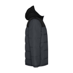 Children's padded polyester jacket with elasticated cuffs, Roly black colour