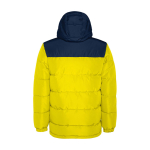 Children's padded polyester jacket with elasticated cuffs, Roly yellow colour
