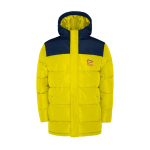 Children's padded polyester jacket with elasticated cuffs, Roly yellow colour