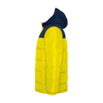 Children's padded polyester jacket with elasticated cuffs, Roly yellow colour