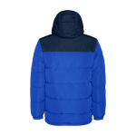 Children's padded polyester jacket with elasticated cuffs, Roly royal blue colour