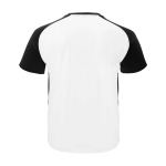 Kids’ two-tone sports T-shirt, 140 g/m2, Roly Bugatti black colour