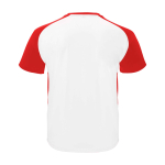 Kids’ two-tone sports T-shirt, 140 g/m2, Roly Bugatti red colour