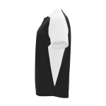 Kids’ two-tone sports T-shirt, 140 g/m2, Roly Bugatti white/black colour