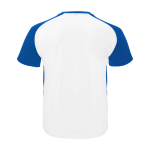 Kids’ two-tone sports T-shirt, 140 g/m2, Roly Bugatti royal blue colour