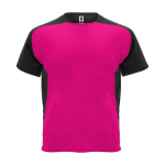 Kids’ two-tone sports T-shirt, 140 g/m2, Roly Bugatti fuchsia colour
