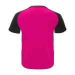 Kids’ two-tone sports T-shirt, 140 g/m2, Roly Bugatti fuchsia colour
