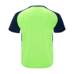 Kids’ two-tone sports T-shirt, 140 g/m2, Roly Bugatti neon green colour