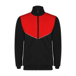 Kid's polyester tracksuit in matching colours, 225 g/m2, Roly red colour