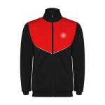 Kid's polyester tracksuit in matching colours, 225 g/m2, Roly red colour