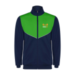 Kid's polyester tracksuit in matching colours, 225 g/m2, Roly green colour