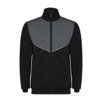 Kid's polyester tracksuit in matching colours, 225 g/m2, Roly dark grey colour