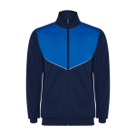Kid's polyester tracksuit in matching colours, 225 g/m2, Roly royal blue colour