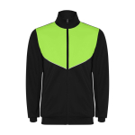 Kid's polyester tracksuit in matching colours, 225 g/m2, Roly lime colour