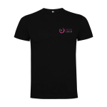 Kid's short-sleeve cotton t-shirt, jersey knit, 165 g/m2, Roly black colour