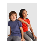 Kid's short-sleeve cotton t-shirt, jersey knit, 165 g/m2, Roly blue colour