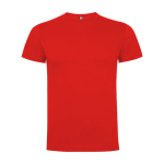 Kid's short-sleeve cotton t-shirt, jersey knit, 165 g/m2, Roly red colour