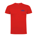 Kid's short-sleeve cotton t-shirt, jersey knit, 165 g/m2, Roly red colour