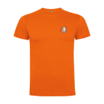 Kid's short-sleeve cotton t-shirt, jersey knit, 165 g/m2, Roly orange colour
