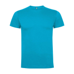 Kid's short-sleeve cotton t-shirt, jersey knit, 165 g/m2, Roly turquoise colour