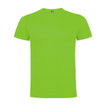 Kid's short-sleeve cotton t-shirt, jersey knit, 165 g/m2, Roly lime colour