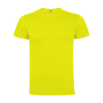 Kid's short-sleeve cotton t-shirt, jersey knit, 165 g/m2, Roly neon yellow colour