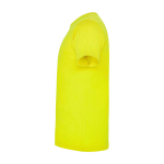 Kid's short-sleeve cotton t-shirt, jersey knit, 165 g/m2, Roly neon yellow colour