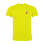 Kid's short-sleeve cotton t-shirt, jersey knit, 165 g/m2, Roly neon yellow colour