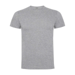 Kid's short-sleeve cotton t-shirt, jersey knit, 165 g/m2, Roly heather light grey colour