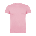 Kid's short-sleeve cotton t-shirt, jersey knit, 165 g/m2, Roly light pink colour