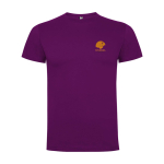 Kid's short-sleeve cotton t-shirt, jersey knit, 165 g/m2, Roly purple colour