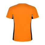 Children's two-tone polyester sports t-shirt, 140 g/m2, Roly orange colour