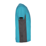 Children's two-tone polyester sports t-shirt, 140 g/m2, Roly turquoise colour