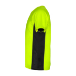 Children's two-tone polyester sports t-shirt, 140 g/m2, Roly neon green colour