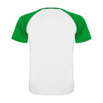 Kids’ two-tone sports T-shirt,140 g/m2, Roly Indianapolis green colour
