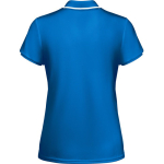 Women's short-sleeve bi-colour polyester polo shirt 140 g/m², Roly royal blue colour