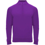 Promotional polyester half-zip sports sweater, 200 g/m², Roly second front view