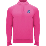 Promotional polyester half-zip sports sweater, 200 g/m², Roly screen printing view