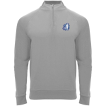 Promotional polyester half-zip sports sweater, 200 g/m², Roly screen printing view