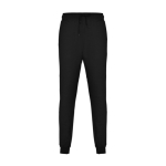 Men's cotton and polyester sports trousers, 280 g/m², Roly black colour