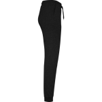 Women's cotton and polyester sports trousers, 280 g/m², Roly black colour second side view