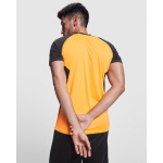 Unisex short-sleeve sports polyester t-shirt 140 g/m², Roly orange colour