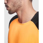 Unisex short-sleeve sports polyester t-shirt 140 g/m², Roly orange colour